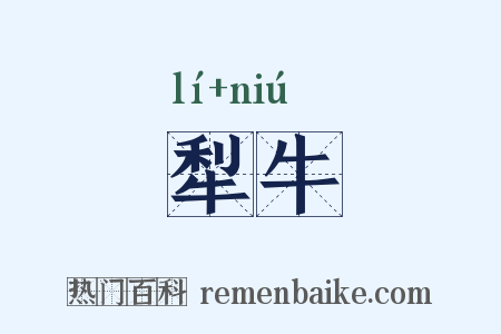 犁牛是什么意思的图片